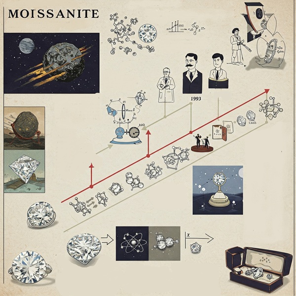 История мойсанит