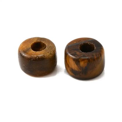 1 Цилиндрични мъниста от Тигрово Око 8x6мм