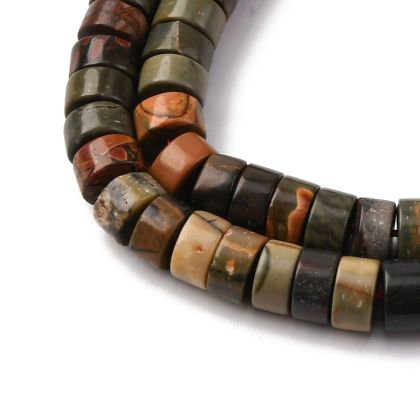 1 Яспис Пикасо, диск 6x3.5мм