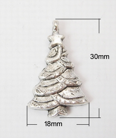 Pendant Christmas tree 10 pieces