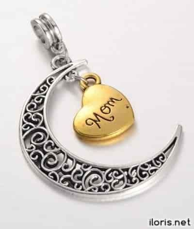 Висулка сърчице с луна 1