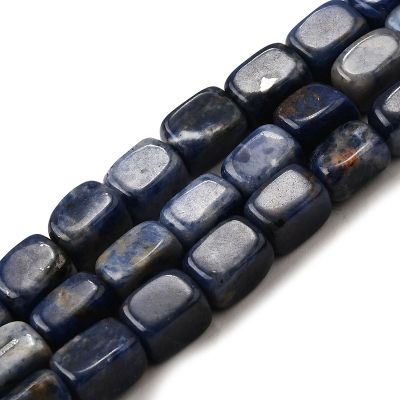 1 Естествен камък Содалит обработен на кубовидни мъниста