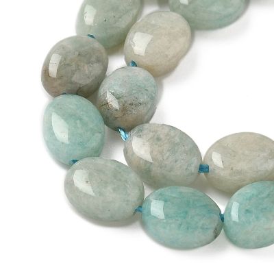 Естествен Амазонит овални мъниста 8x6x3мм – наниз 38 см