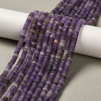 1 Матирани дисковидни мъниста от аметист