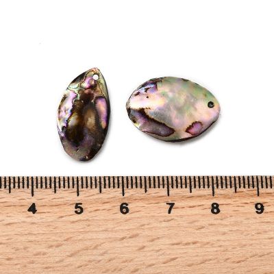 3 Висулки от естествена черупка на  морски рапан Paua, овални