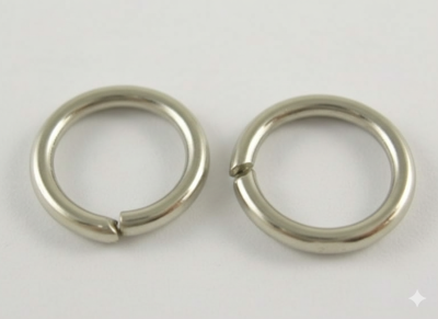 2 Свързващ елемент сребриста халка