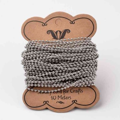 Декоративен Ball Chain стоманен синджир с топчета 2.5мм