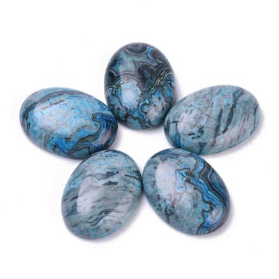 Кабошон от Яспис Blue Ripple ер